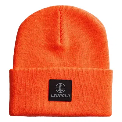 Leupold Men's  Logo Beanie In Orange