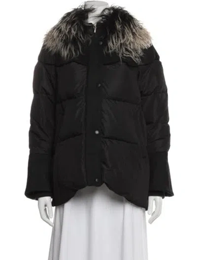 Pre-owned Leur Logette Down Jacket In Black