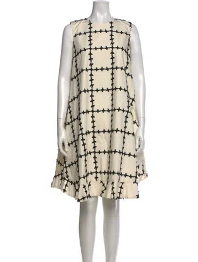 Pre-owned Leur Logette Printed Knee-length Dress In Neutral