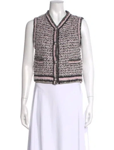 Pre-owned Leur Logette Striped Crew Neck Sweater In Multi