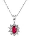 Levaron 14k 0.15 Ct. Tw. Diamond Necklace In Pink