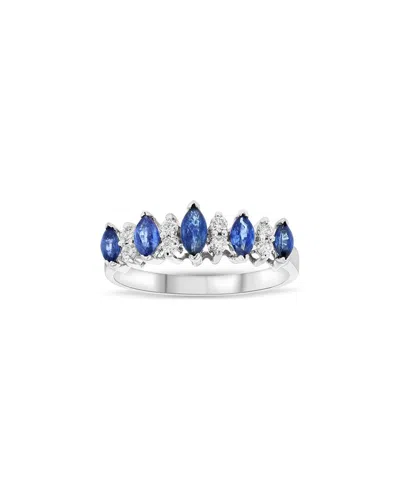 LEVARON LEVARON 14K 0.55 CT. TW. DIAMOND & SAPPHIRE RING