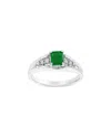 Levaron 14k 0.58 Ct. Tw. Diamond & Emerald Ring In Green