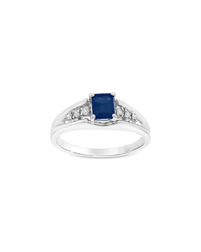 LEVARON LEVARON 14K 0.58 CT. TW. DIAMOND & SAPPHIRE RING