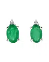 Levaron 14k 0.62 Ct. Tw. Diamond & Emerald Studs