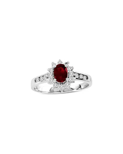 LEVARON LEVARON 14K 0.65 CT. TW. DIAMOND & RUBY RING