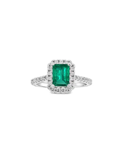 LEVARON LEVARON 14K 1.95 CT. TW. DIAMOND & EMERALD RING