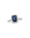 Levaron 14k 2.00 Ct. Tw. Diamond & Sapphire Cocktail Ring