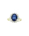 Levaron 14k 3.60 Ct. Tw. Diamond & Sapphire Ring In Yellow