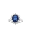 Levaron 14k 3.60 Ct. Tw. Diamond & Sapphire Ring