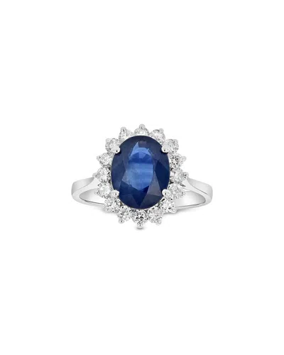 LEVARON LEVARON 14K 3.60 CT. TW. DIAMOND & SAPPHIRE RING