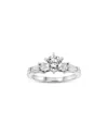 Levaron Platinum 1.00 Ct. Tw. Diamond Ring In Silver