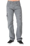 Level 7 Cargo Jeans In Gray