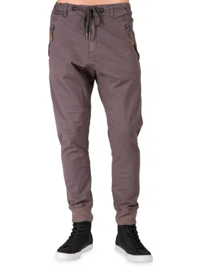 Level 7 Jeans Men's Relaxed Drawstring Joggers In Charcoal