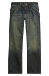 Level 7 Relaxed Straight Leg Jeans In Blue