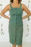 Level 99 Amelia Seamed Tencel Dress In Parrot In Multi