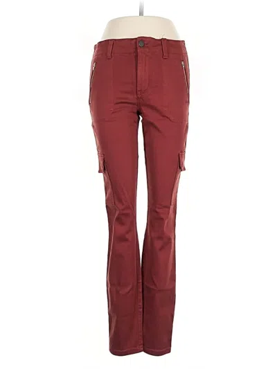 Pre-owned Level 99 Cargo Pants In Burgundy