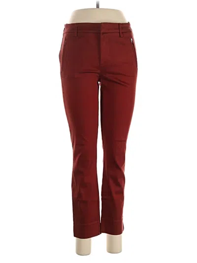 Pre-owned Level 99 Casual Pants In Burgundy