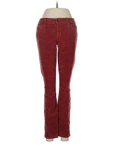 Pre-owned Level 99 Casual Pants In Burgundy