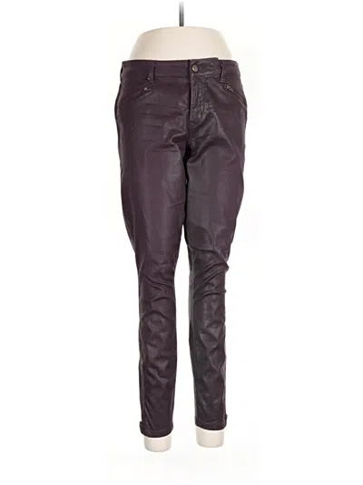 Pre-owned Level 99 Casual Pants In Burgundy