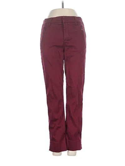 Pre-owned Level 99 Casual Pants In Burgundy