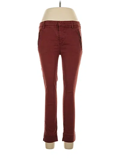 Pre-owned Level 99 Casual Pants In Burgundy