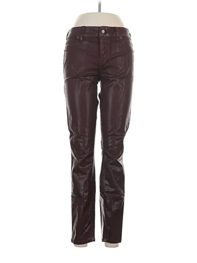Pre-owned Level 99 Casual Pants In Burgundy