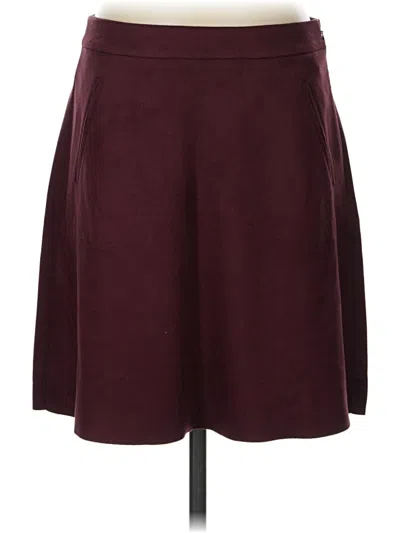 Pre-owned Level 99 Casual Skirt In Burgundy