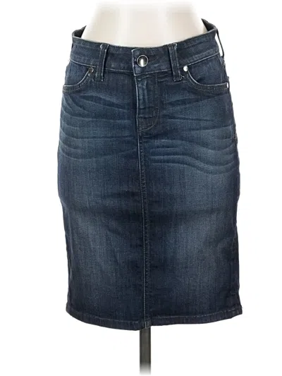 Pre-owned Level 99 Denim Skirt In Blue