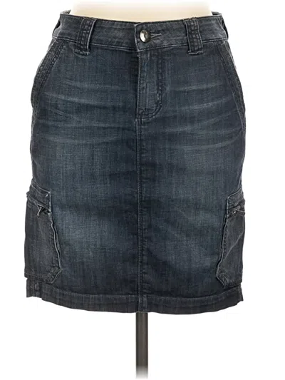 Pre-owned Level 99 Denim Skirt In Blue