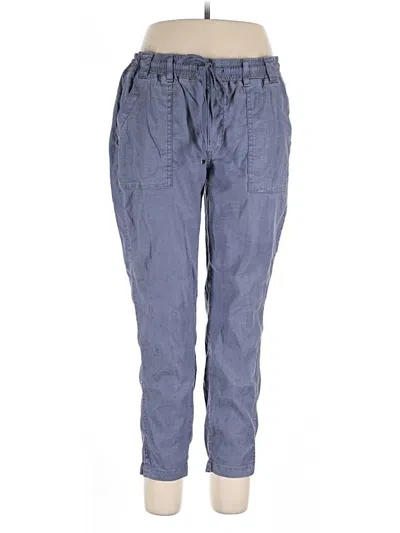 Pre-owned Level 99 Linen Pants In Blue