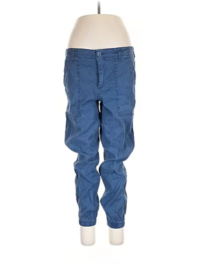 Pre-owned Level 99 Linen Pants In Blue