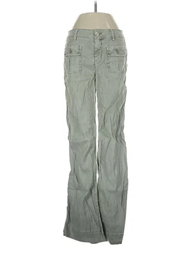 Pre-owned Level 99 Linen Pants In Green