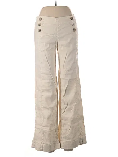 Pre-owned Level 99 Linen Pants In Ivory