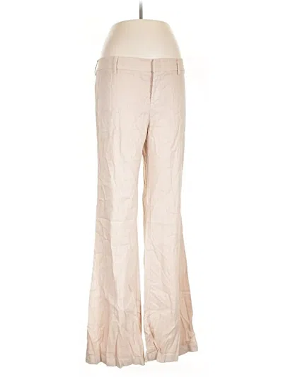 Pre-owned Level 99 Linen Pants In Tan