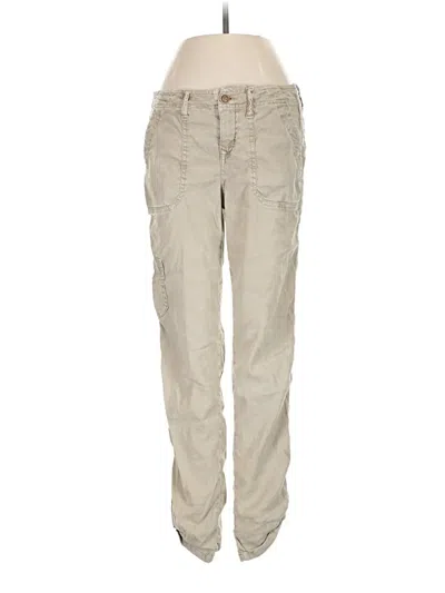 Pre-owned Level 99 Linen Pants In Tan