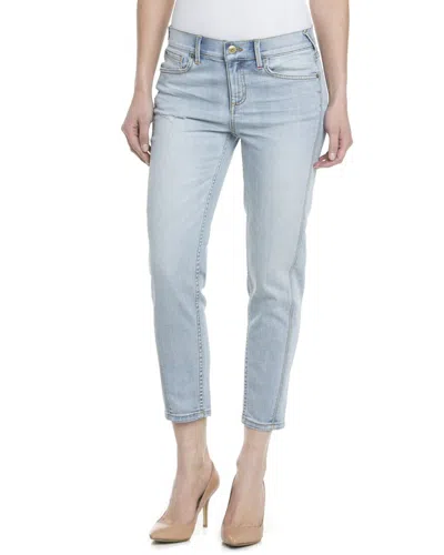 Level 99 Sarah Twisted Seam Cropped Tomboy Encore Jean In Blue