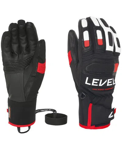 Level Black Guanto Jag Robust Padded Gloves In Pink