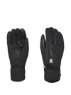 Level Leather-panelled Gore-tex Gloves In Black