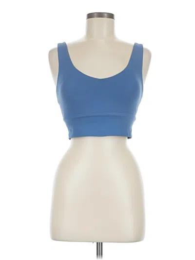 Pre-owned Level Sleeveless Top Blue Sweetheart Neckline Tops