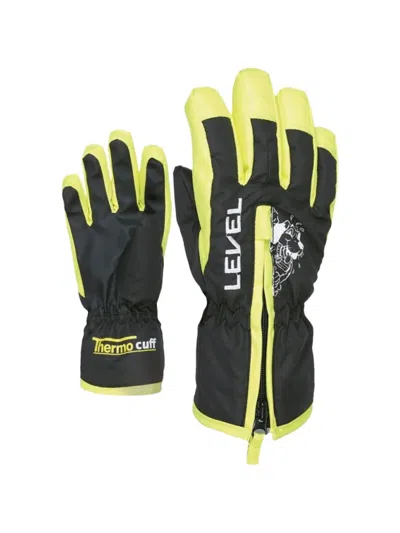 Level Zip Gloves In Black