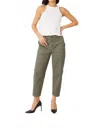 Level99 Cara Crop Pant In Clover In Gray