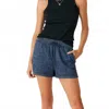 Level99 Drawstring Short In Blue In Blue