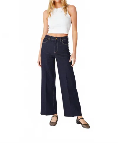 Level99 Hudson Wide Leg Jeans In Stay Blue In White