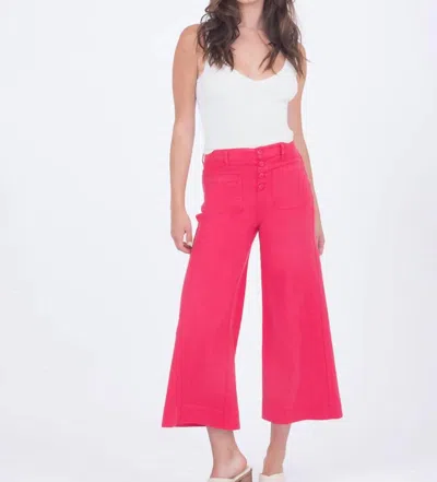 Level99 Jodie Button Fly Wide Leg In Radiant In Multi