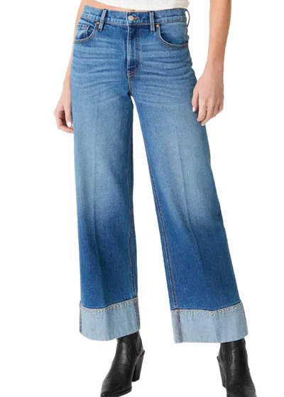 Level99 Parker Moment Studded Cuff Denim Jeans In Blue