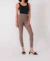 Level99 Vegan Suede Stir Up Legging In Coco In Brown