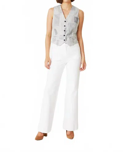 Level99 Victoria Denim Trouser In White