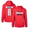 LEVELWEAR LEVELWEAR ALEXANDER OVECHKIN RED WASHINGTON CAPITALS PODIUM NAME & NUMBER PULLOVER HOODIE