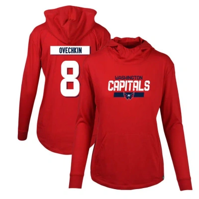 Levelwear Women's  Alexander Ovechkin Red Washington Capitals Vivid Player Name And Number Pullover H